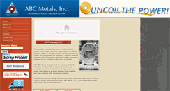 Desktop Screenshot of abcmetals.com